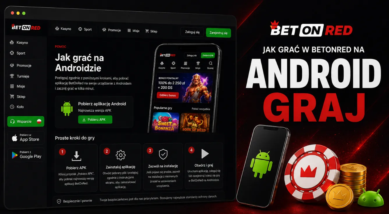 Android i iOS w BetOnRed mobile