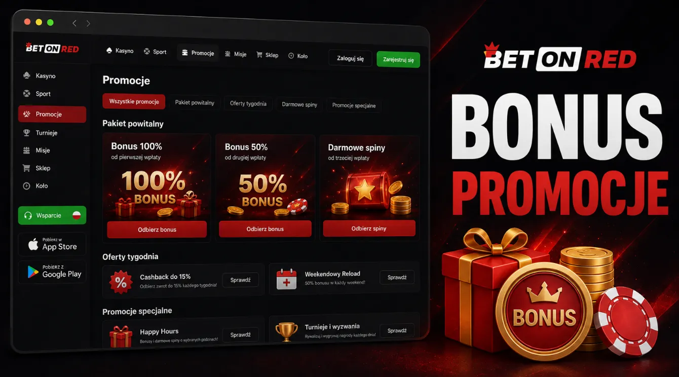 Bonus BetOnRed i aktualne promocje