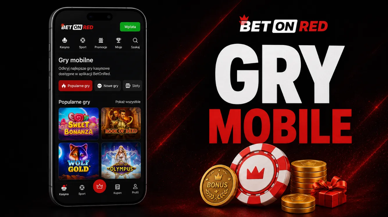 Gry w BetOnRed mobile