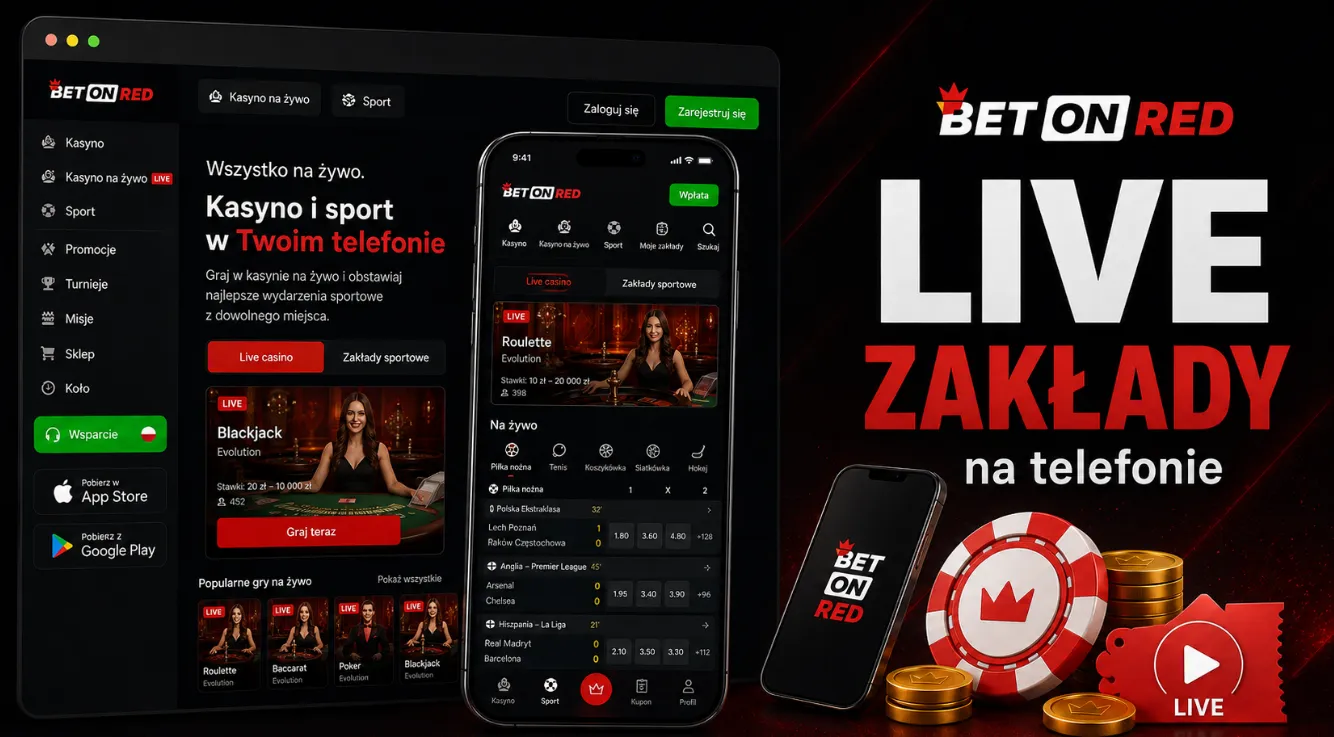 Live casino i zakłady sportowe na telefonie