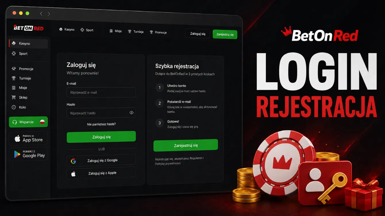 BetOnRed login i szybka rejestracja konta